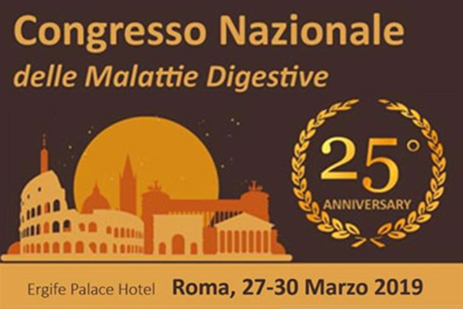 FUJIFILM Italia sarà presente alla 25° edizione del Congresso Nazionale delle Malattie Digestive (FISMAD) che si terrà a Roma presso il centro congressi del hotel ERGIFE dal 27 al 30 marzo 2019.